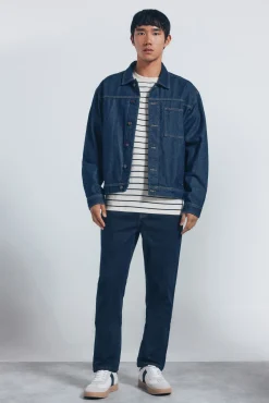 Springfield Jeans-Jeans slim fit desbotado azul