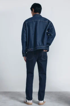 Springfield Jeans-Jeans slim fit desbotado azul