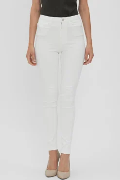 Vero Moda Jeans-Jeans Sophia cigarro de cintura subida Branco
