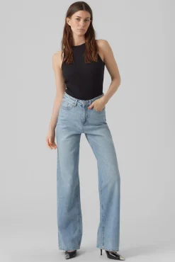 Vero Moda Jeans|Calças-Jeans wide Azul