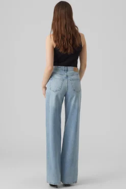 Vero Moda Jeans|Calças-Jeans wide Azul