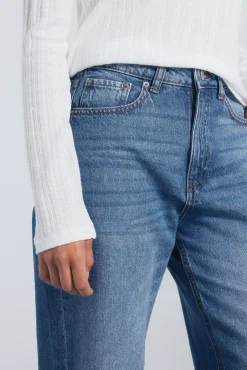 Springfield Jeans-Jeans wide leg azul