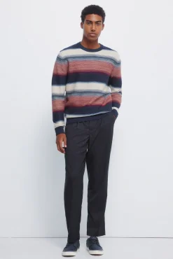 Springfield Camisolas-Jersey estruturado multi-listrado vermelho