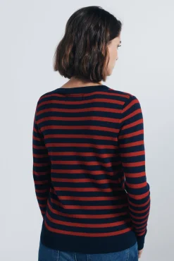 Springfield Camisolas-Jersey fino com botões e punhos vermelho