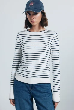 Springfield Camisolas-Jersey fino com botões e punhos vison