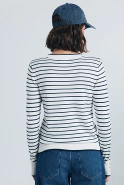 Springfield Camisolas-Jersey fino com botões e punhos vison