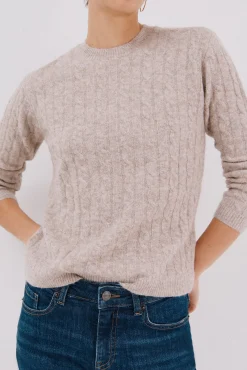 Cortefiel Camisolas-Jersey macio com oitos Tostado