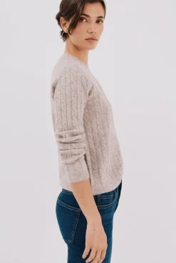 Cortefiel Camisolas-Jersey macio com oitos Tostado