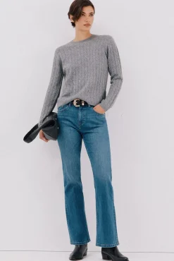 Cortefiel Camisolas-Jersey macio com oitos Cinzento