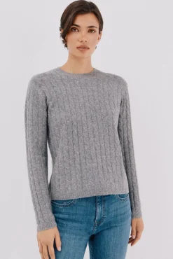 Cortefiel Camisolas-Jersey macio com oitos Cinzento