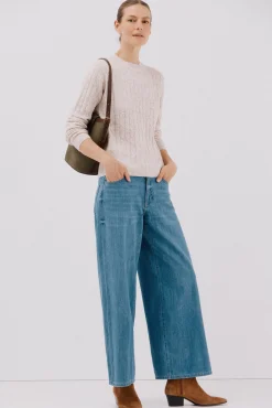 Cortefiel Camisolas-Jersey macio com oitos Ecru