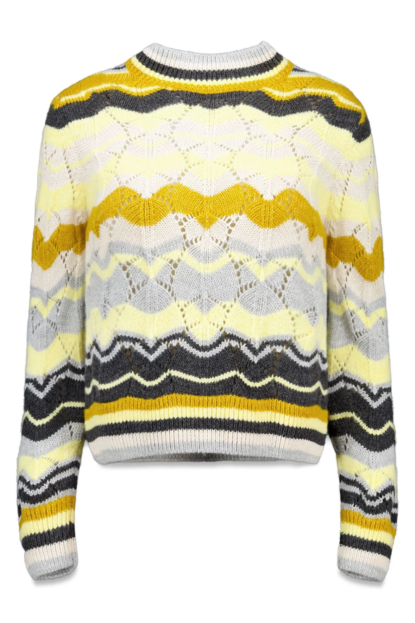 Slowlove Camisolas-Jersey ondas multicolor Amarelo