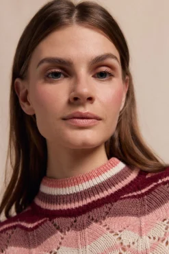 Slowlove Camisolas-Jersey ondas multicolor Tostado