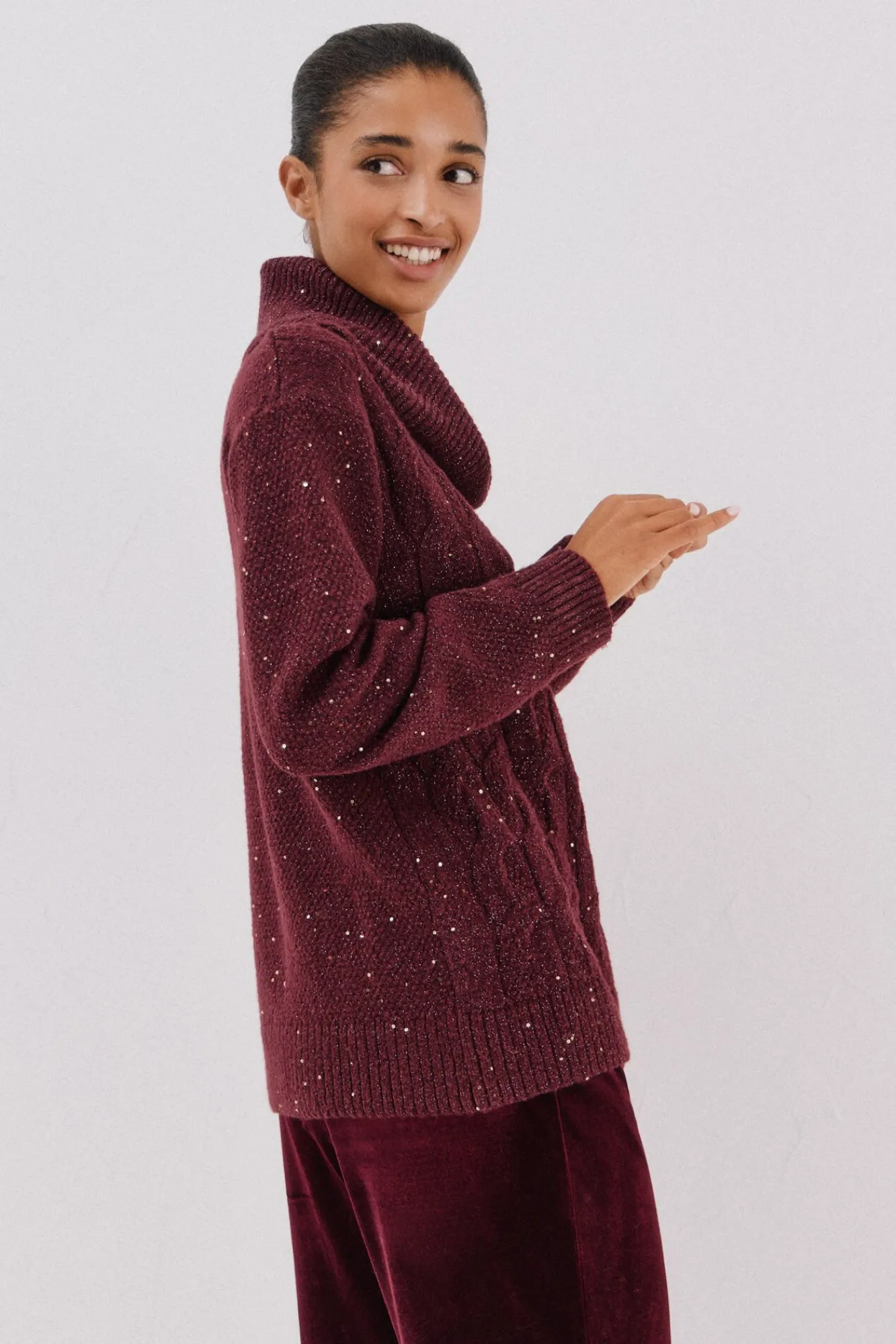 Cortefiel Camisolas-Jersey punto lentejuelas Granada