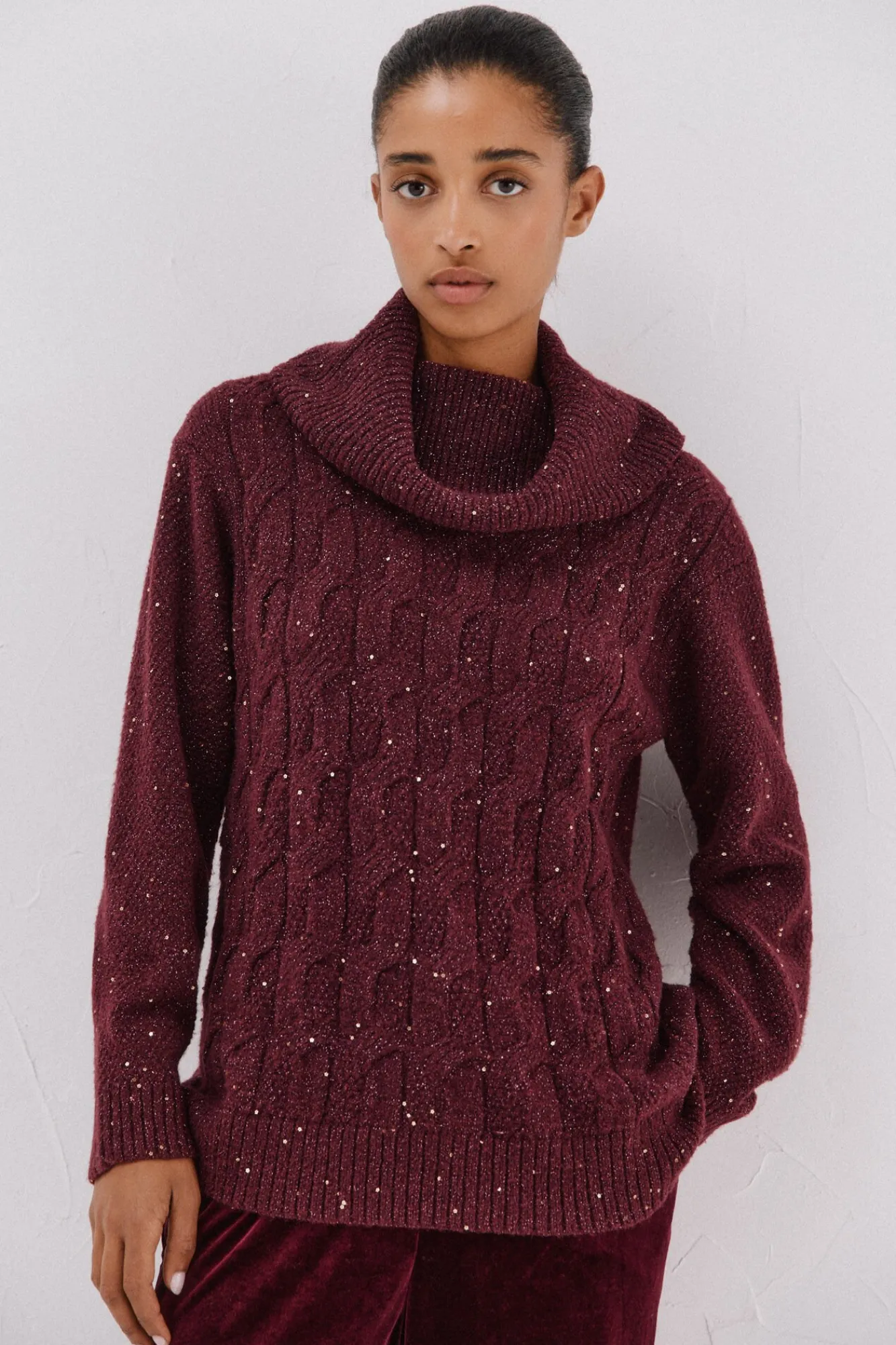 Cortefiel Camisolas-Jersey punto lentejuelas Granada