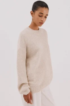 Cortefiel Camisolas-Jersey punto lentejuelas Tostado