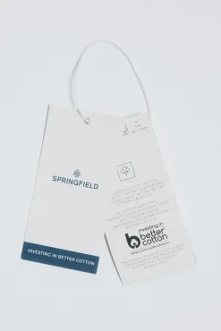 Springfield Camisolas-Jersey riscas combinado com bordado vison