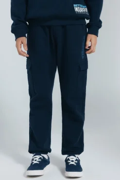 Springfield Kids Calças|T-Shirts-Jogger cargo menino azul