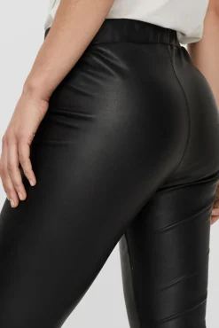 Vero Moda Calças-Leggings de polipele Preto