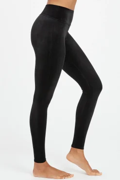Spanx Calças-Leggings moldadoras veludo preto