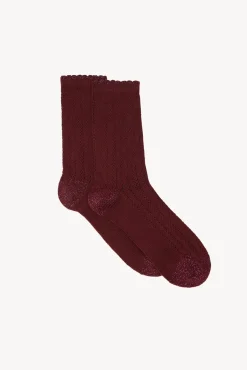 Hoss Intropia Meias-Leila. Meias vazadas de lurex Vermelho