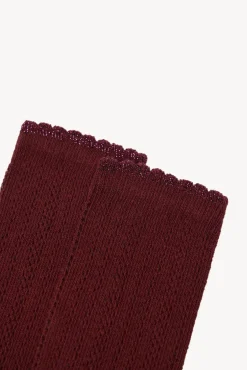 Hoss Intropia Meias-Leila. Meias vazadas de lurex Vermelho