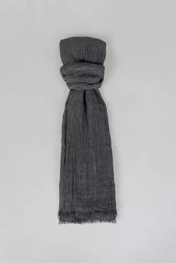 Systemaction Cachecol-Lenço com efeito desgastado. cinzento