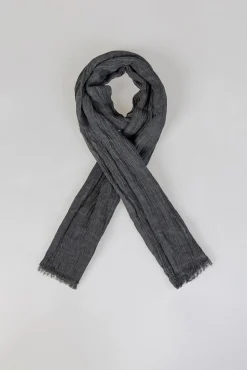 Systemaction Cachecol-Lenço com efeito desgastado. cinzento