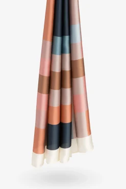 Vilanova Cachecol-Lenço de cetim com estampado geométrica Multicolorido