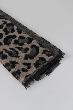 System Action Cachecol-lenço jacquard preto