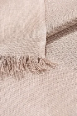 Vilanova Cachecol-Lenço retangular brilhante Castanho