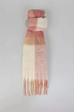 System Action Cachecol-lenços xadrez estampado