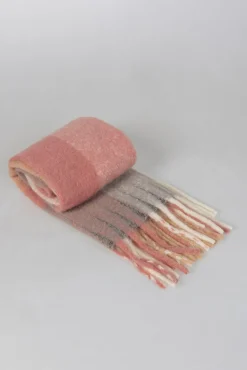 System Action Cachecol-lenços xadrez estampado