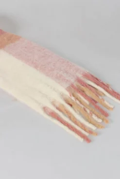 System Action Cachecol-lenços xadrez estampado