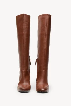 Hoss Intropia Botas|Calçado De Couro-Lidia. Botas de pele de cano alto Castanho