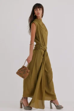 Hoss Intropia Vestidos-Liliane. Vestido midi Verde