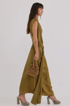 Hoss Intropia Vestidos-Liliane. Vestido midi Verde