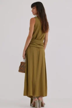 Hoss Intropia Vestidos-Liliane. Vestido midi Verde