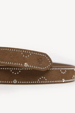 Hoss Intropia Cintos-Lisa. Cinto de croute com cristais Castanho