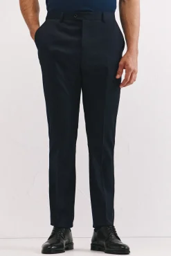 Cortefiel Calças|Calças Clássicas-Liso Coolmax lisas Azul