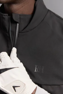 Pedro del Hierro Coletes|Casacos-liso de golfe Colete Preto