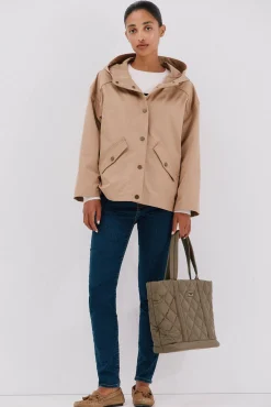 Cortefiel Malas-logo de nylon para compras gr Verde