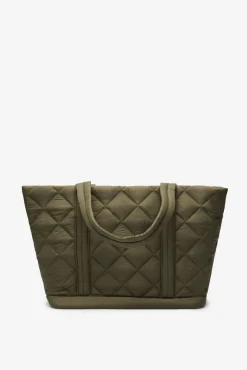 Cortefiel Malas-logo de nylon para compras gr Verde