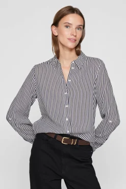 Vila Blusas-Long-sleeved shirt Impress&atilde;o