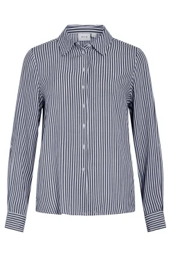 Vila Blusas-Long-sleeved shirt Impress&atilde;o
