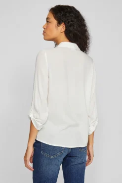 Vila Blusas-Long-sleeved shirt Branco