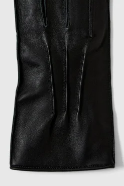 Selected Luvas-Luvas 100% couro bovino Preto