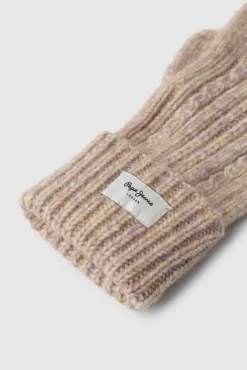 Pepe Jeans Camisolas-Luvas de malha espiga rosa