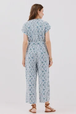 Cortefiel Macacões|Vestidos-Macacão cruzado estampado Multicolorido