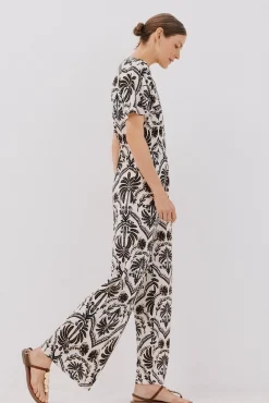 Cortefiel Macacões|Vestidos-Macacão estampado Impress&atilde;o